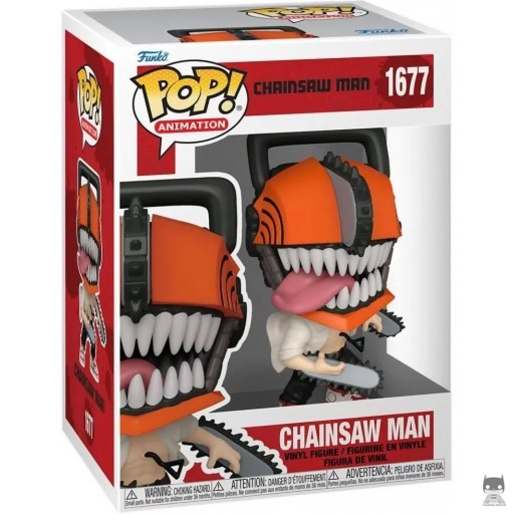 Figura Funko Pop! Chainsaw Man en su caja