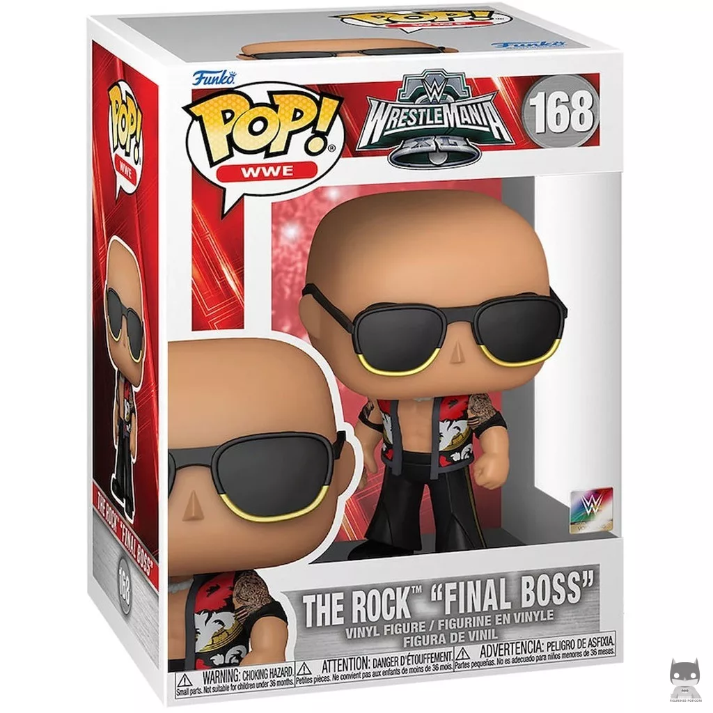 Figura Funko Pop! The Rock (Final Boss) en su caja