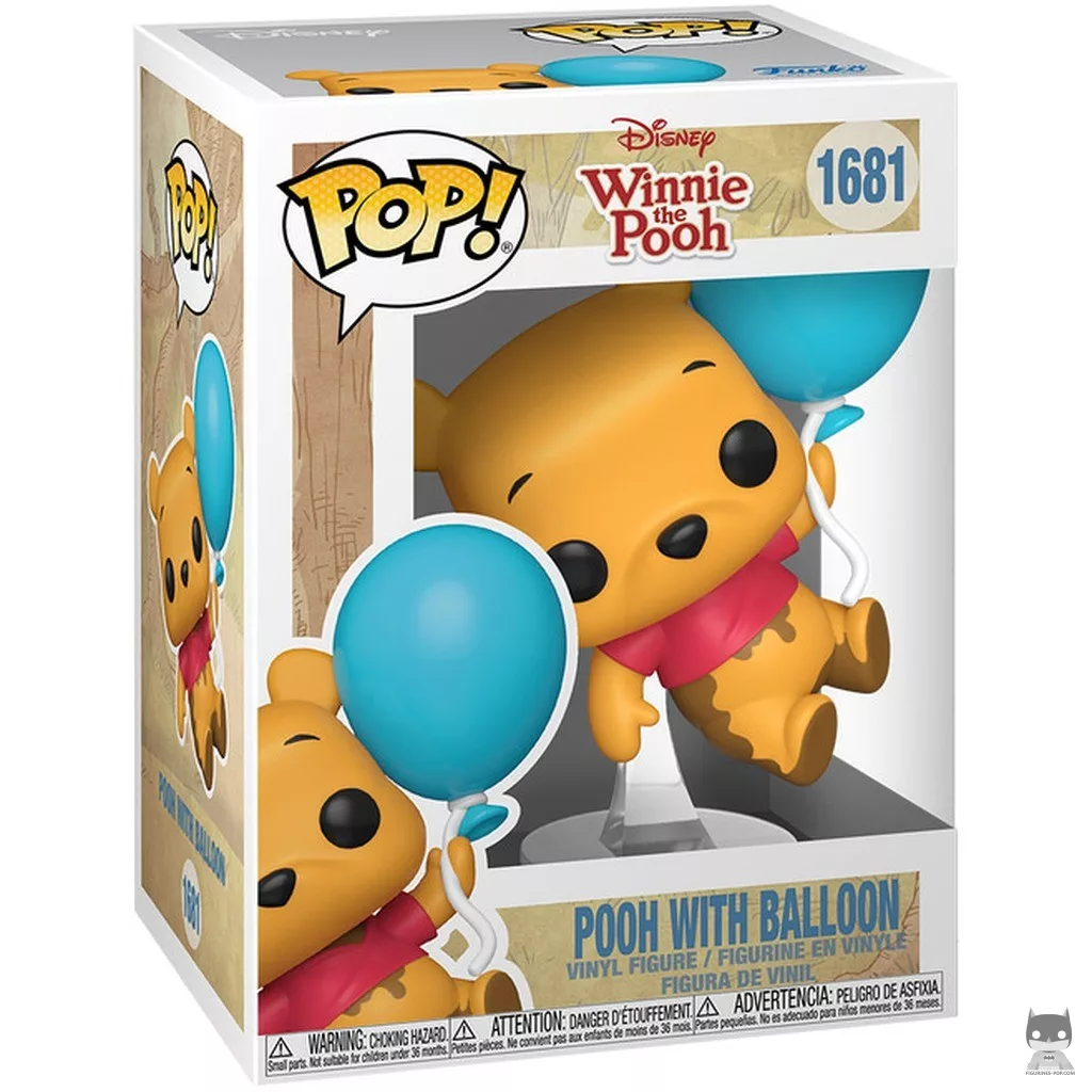 Figura Funko Pop! Pooh con globo en su caja