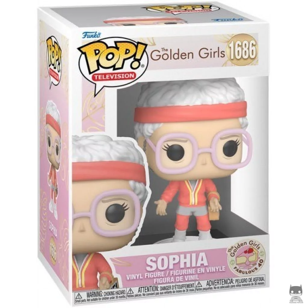 Figura Funko Pop! Sophia con ropa de gimnasio (Fabulous 40) en su caja