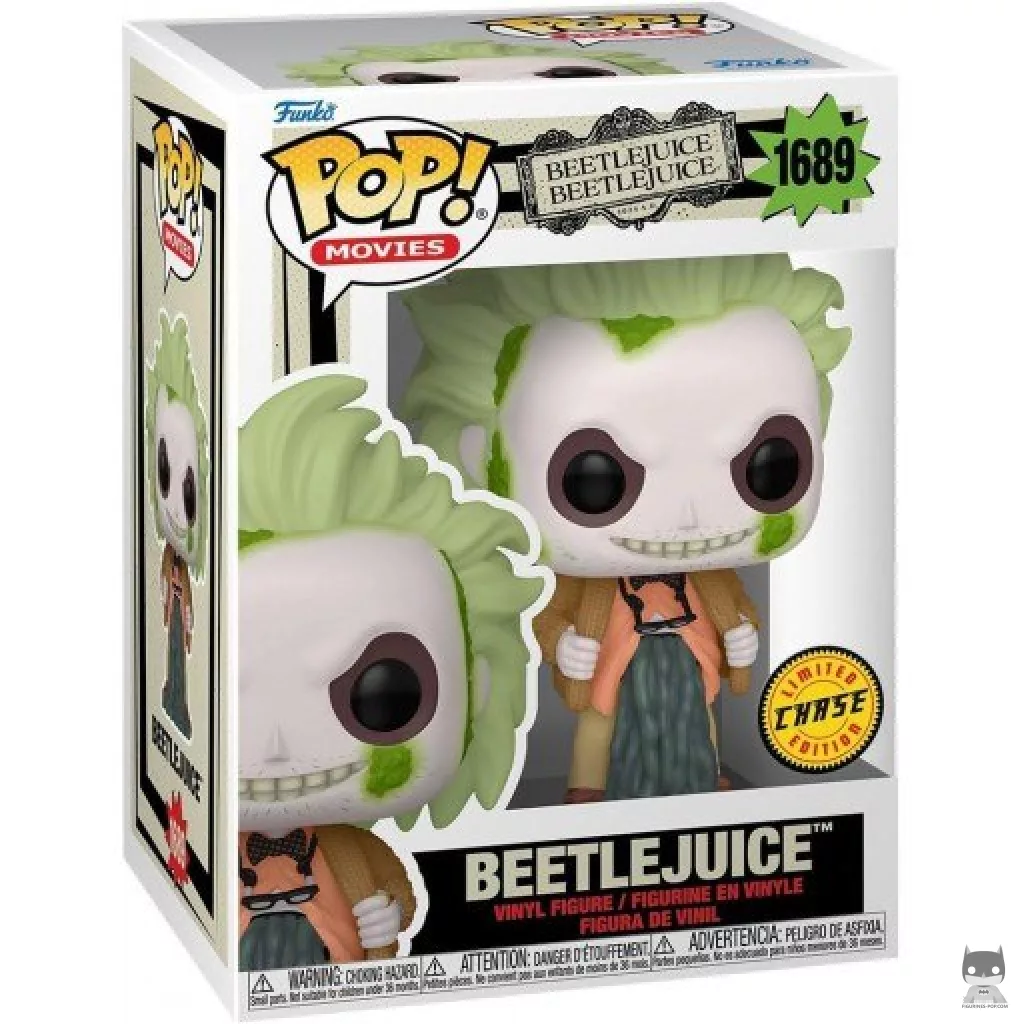 Figura Funko Pop! Beetlejuice (Chase) en su caja
