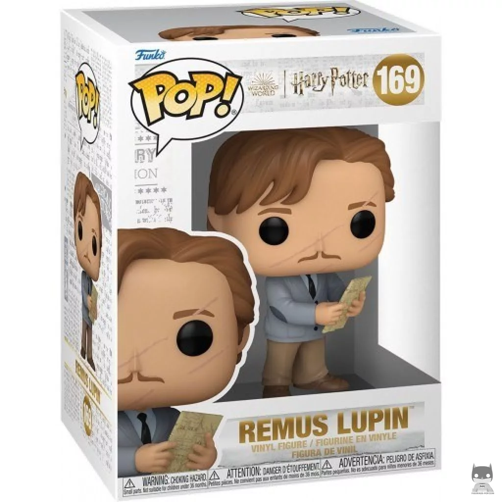 Figura Funko Pop! Remus Lupin con el mapa en su caja