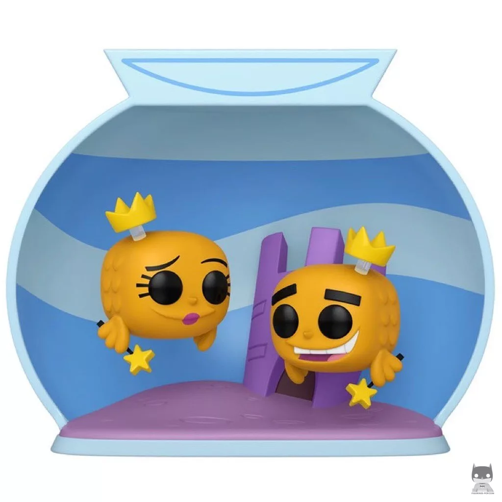 Figura Funko Pop! Cosmo & Wanda como peces de colores - Moment (Los padrinos mágicos)
