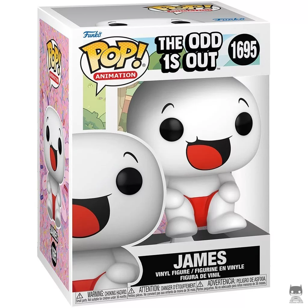 Figura Funko Pop! James en su caja