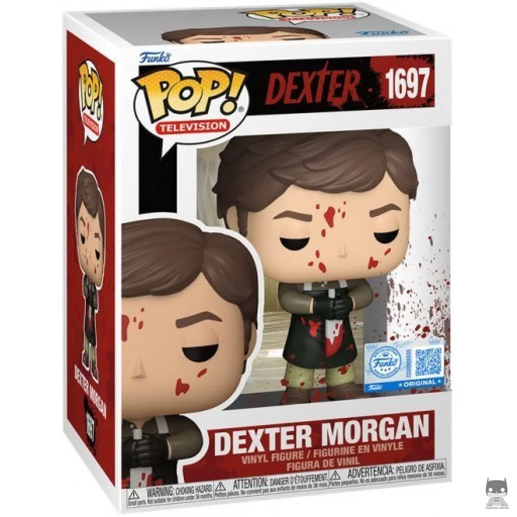 Figura Funko Pop! Dexter Morgan (Ensangrentado) en su caja