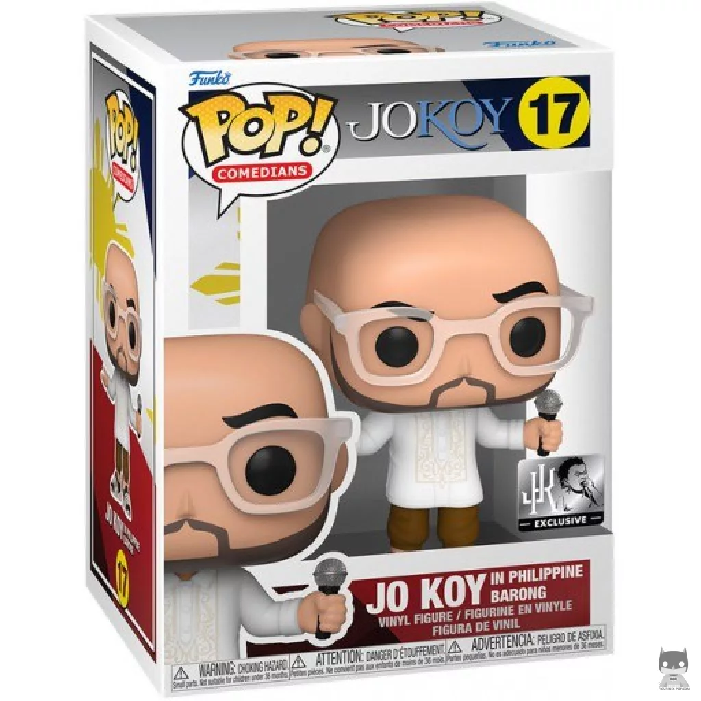 Figura Funko Pop! Jo Koy con barong filipino en su caja