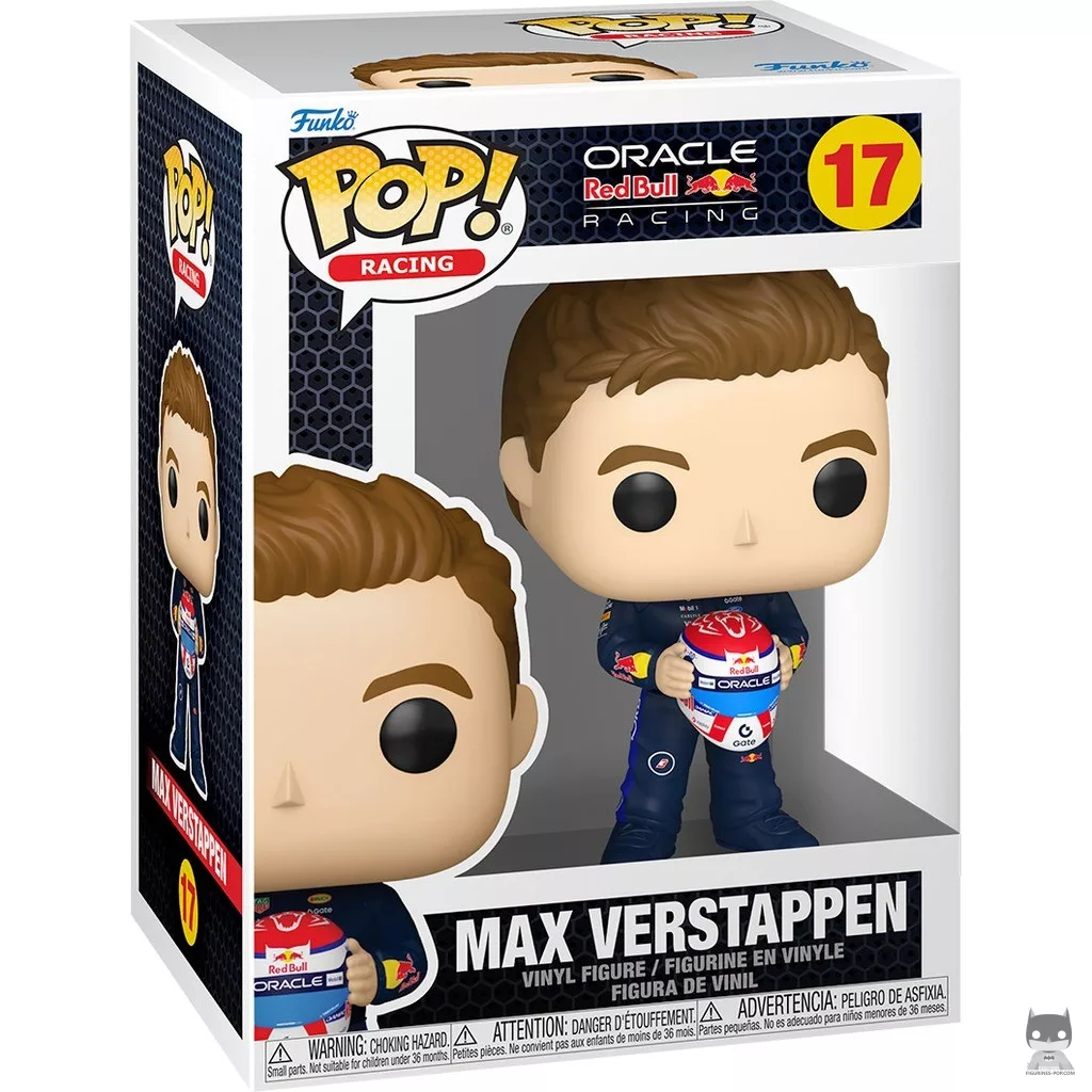 Figura Funko Pop! Max Verstappen en su caja