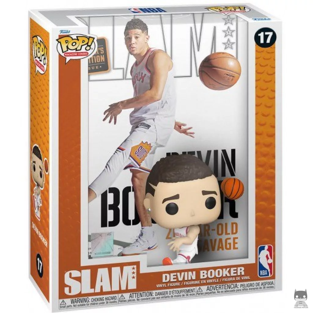 Figura Funko Pop! SLAM : Devin Booker en su caja