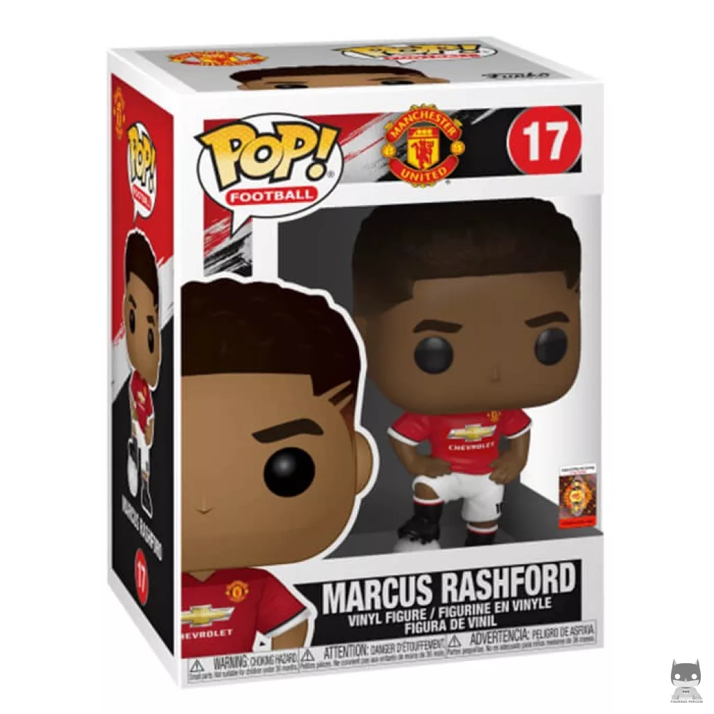 Figura Funko Pop! Marcus Rashford (Manchester United) en su caja
