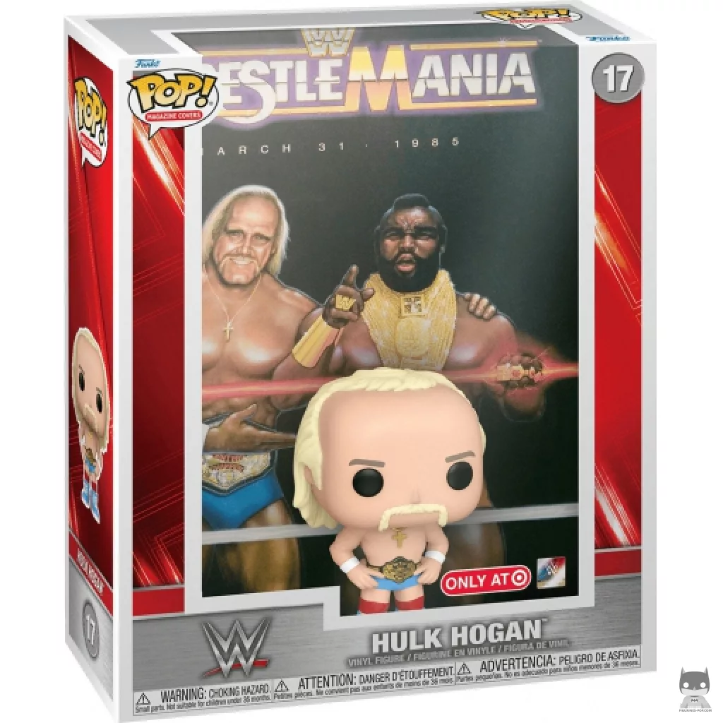 Figura Funko Pop! WrestleMania: Hulk Hogan en su caja