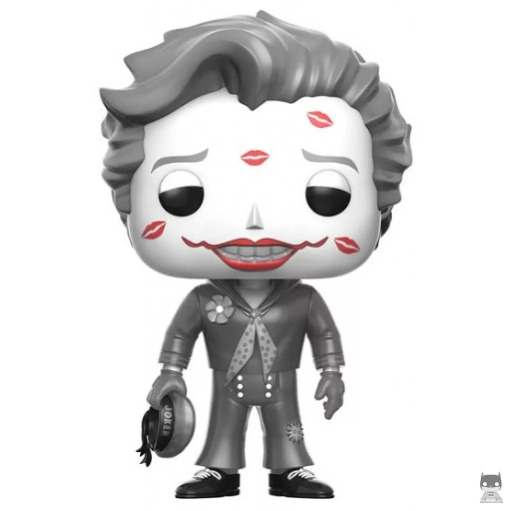 Figura Funko Pop! Joker con besos (Blanco y negro) en su caja