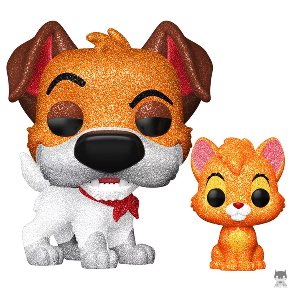 Figura Funko Pop! Dodger con Oliver (Diamante) (Oliver y su pandilla)