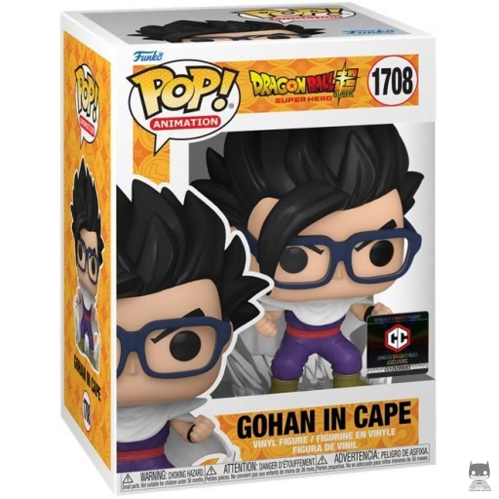 Figura Funko Pop! Gohan con capa en su caja