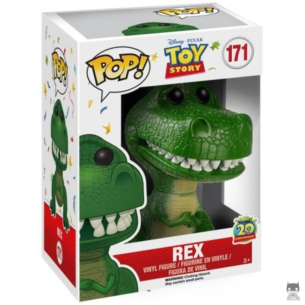 Figura Funko Pop! Rex en su caja