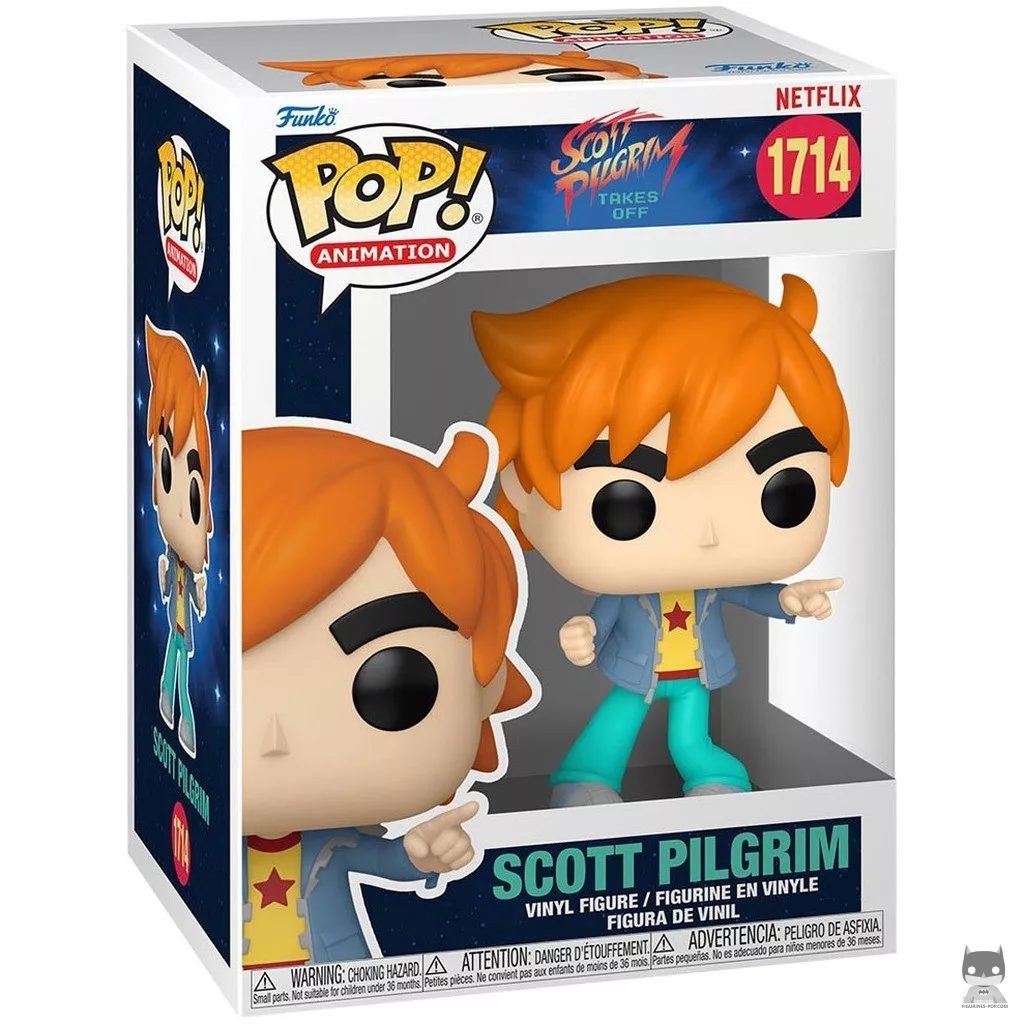 Figura Funko Pop! Scott Pilgrim en su caja