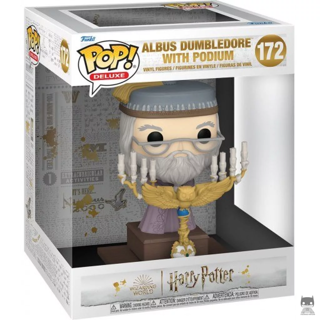 Figura Funko Pop! Albus Dumbledore en el atril en su caja