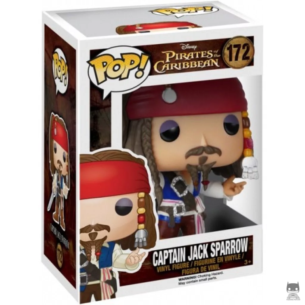 Figura Funko Pop! Capitán Jack Sparrow en su caja