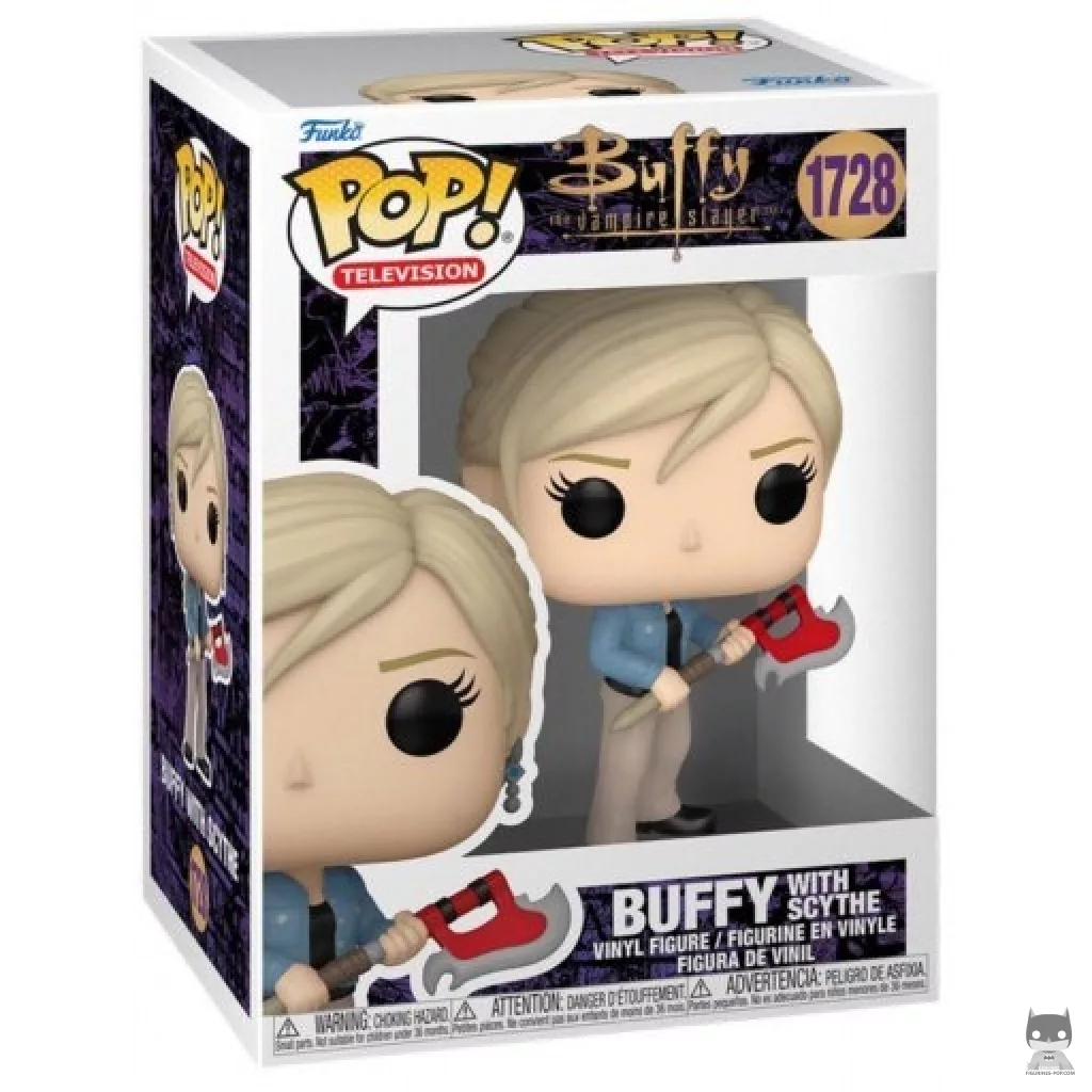 Figura Funko Pop! Buffy con guadaña en su caja