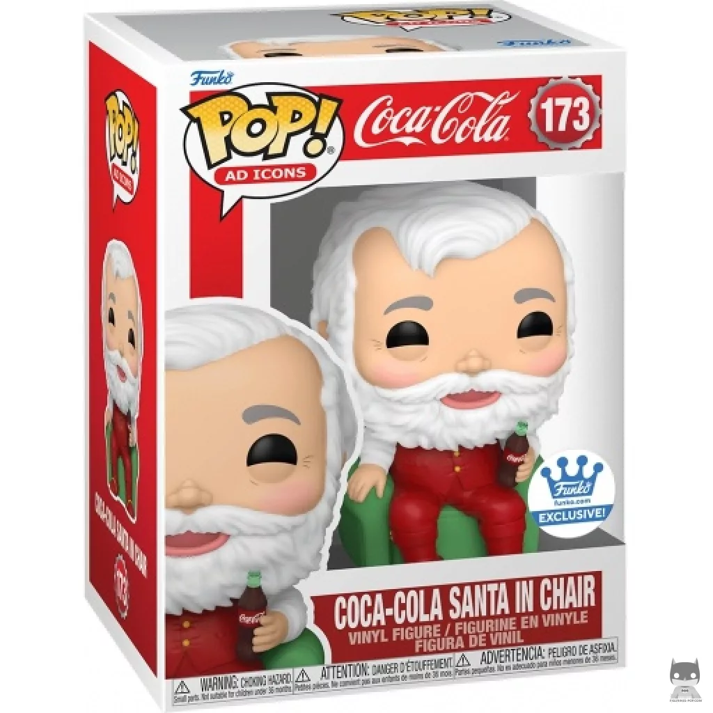 Figura Funko Pop! Papá Noel de Coca-Cola en su sillón en su caja