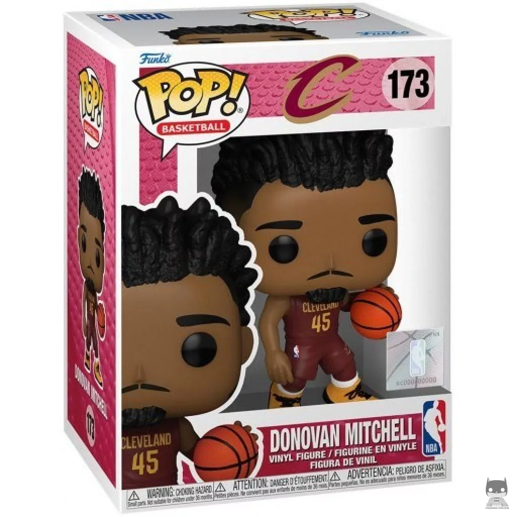 Figura Funko Pop! Donovan Mitchell en su caja