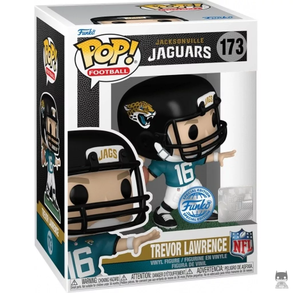 Figura Funko Pop! Trevor Lawrence en su caja