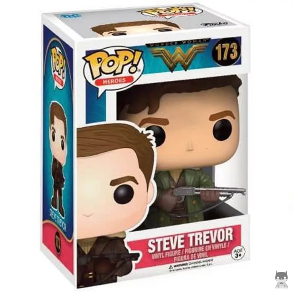 Figura Funko Pop! Steve Trevor en su caja