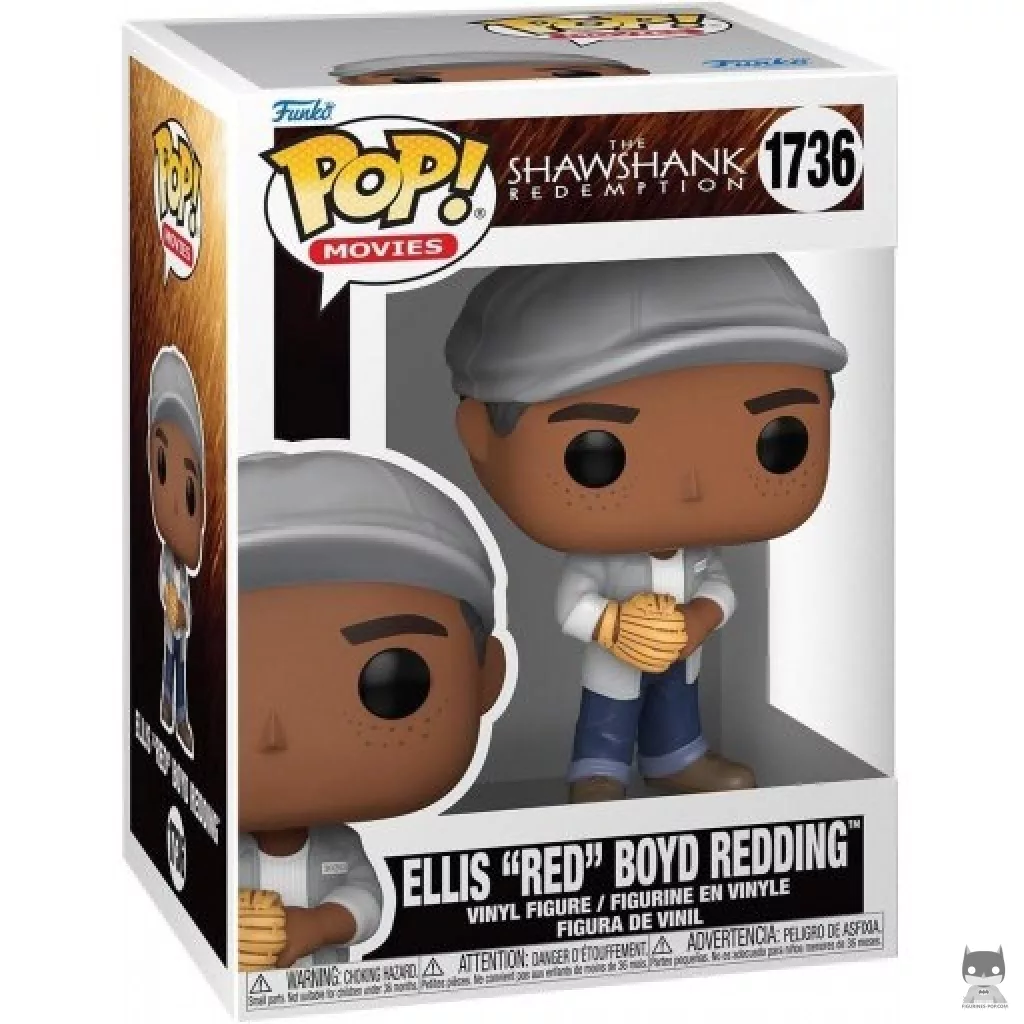 Figura Funko Pop! Ellis 'Red' Boyd Redding en su caja
