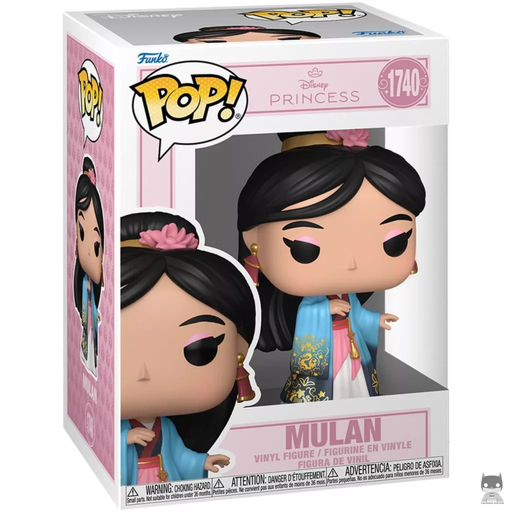 Figura Funko Pop! Mulán (Gran entrada) en su caja