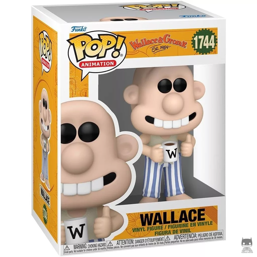 Figura Funko Pop! Wallace en pijama en su caja