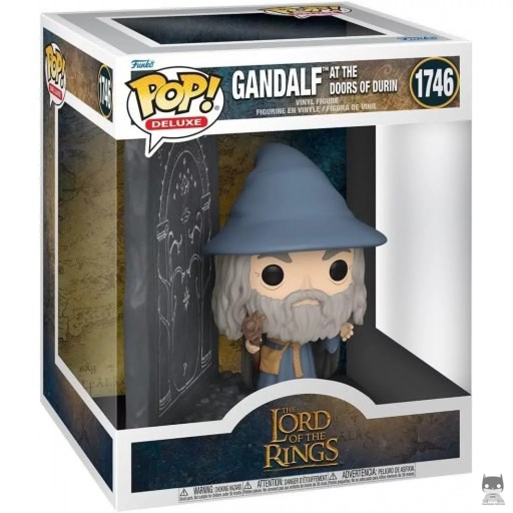 Figura Funko Pop! Gandalf con las Puertas de Durin en su caja