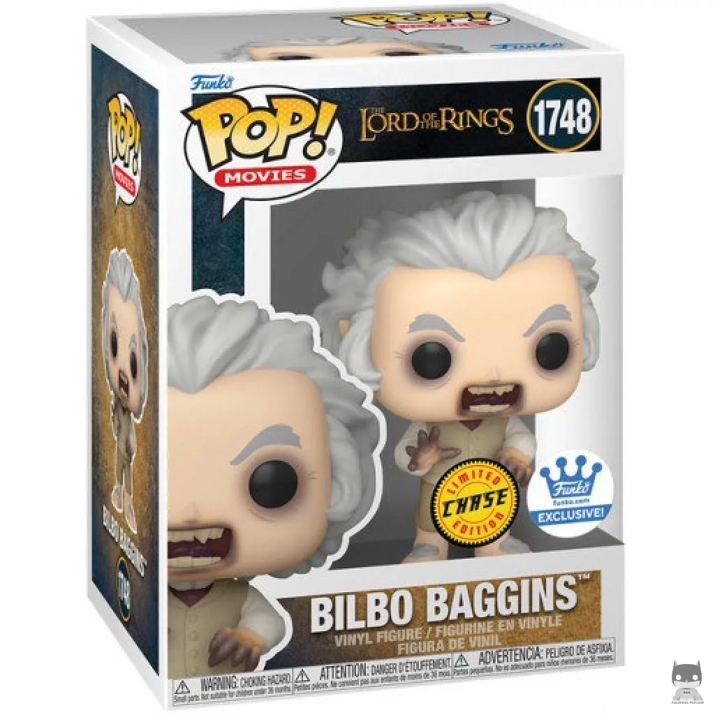 Figura Funko Pop! Bilbo Bolsón (Chase) en su caja