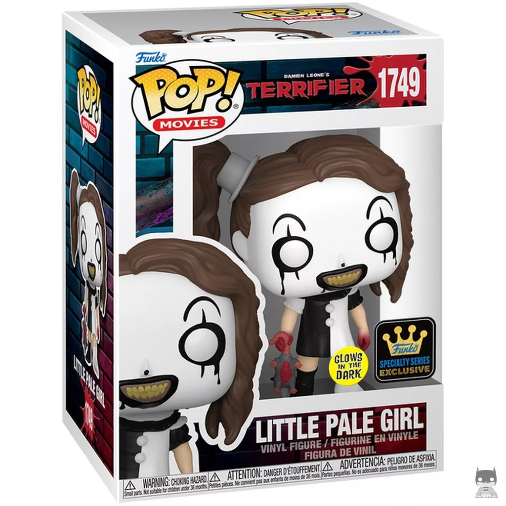 Figura Funko Pop! Niña pálida (Brilla en la oscuridad) en su caja