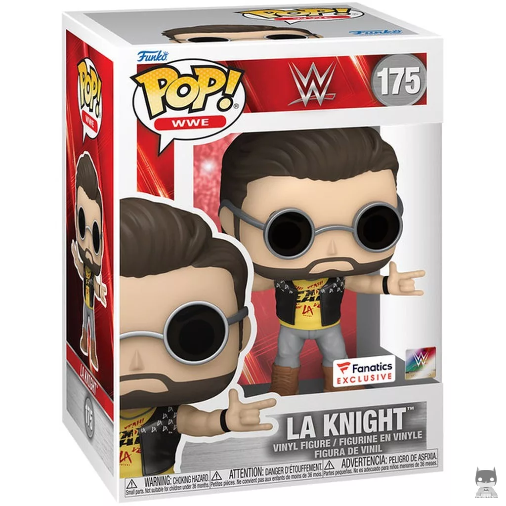 Figura Funko Pop! LA Knight en su caja