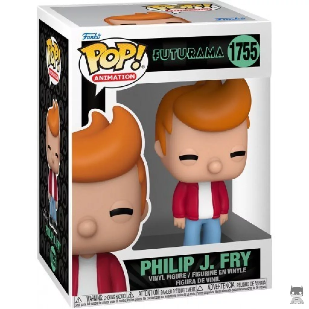 Figura Funko Pop! Philip J. Fry en su caja