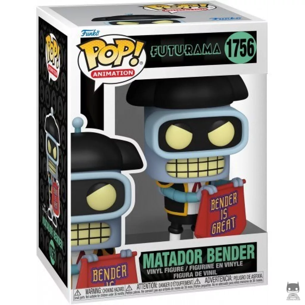 Figura Funko Pop! Bender torero en su caja