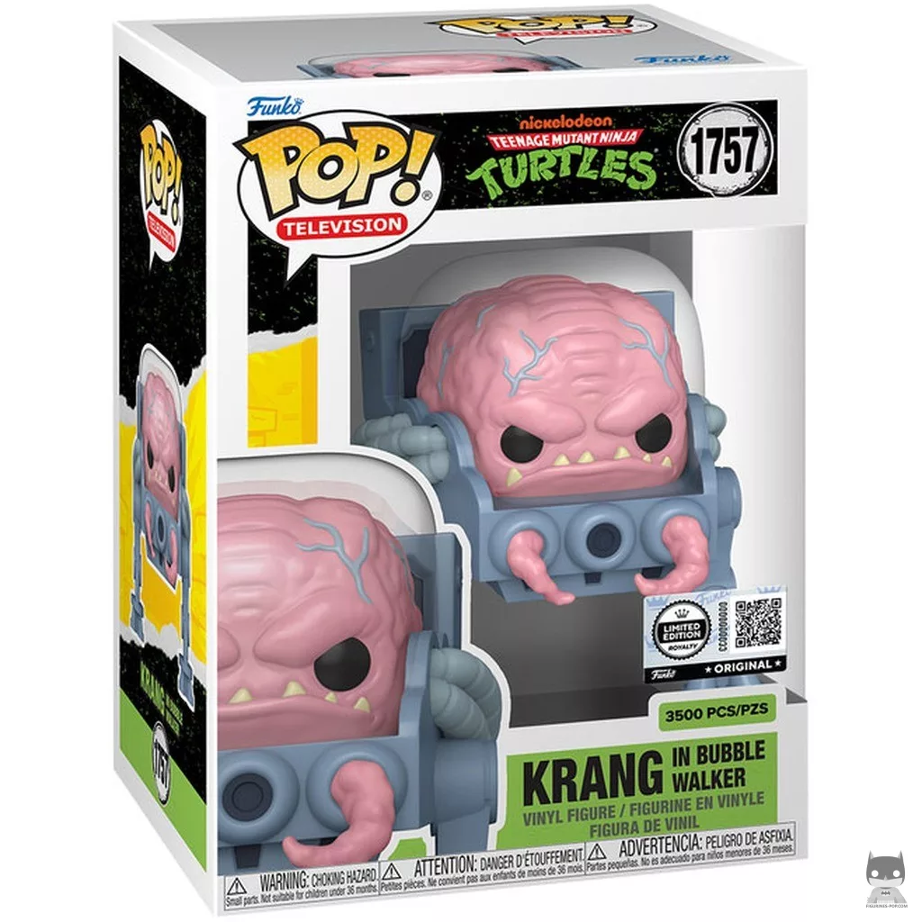 Figura Funko Pop! Krang en su andador burbuja en su caja