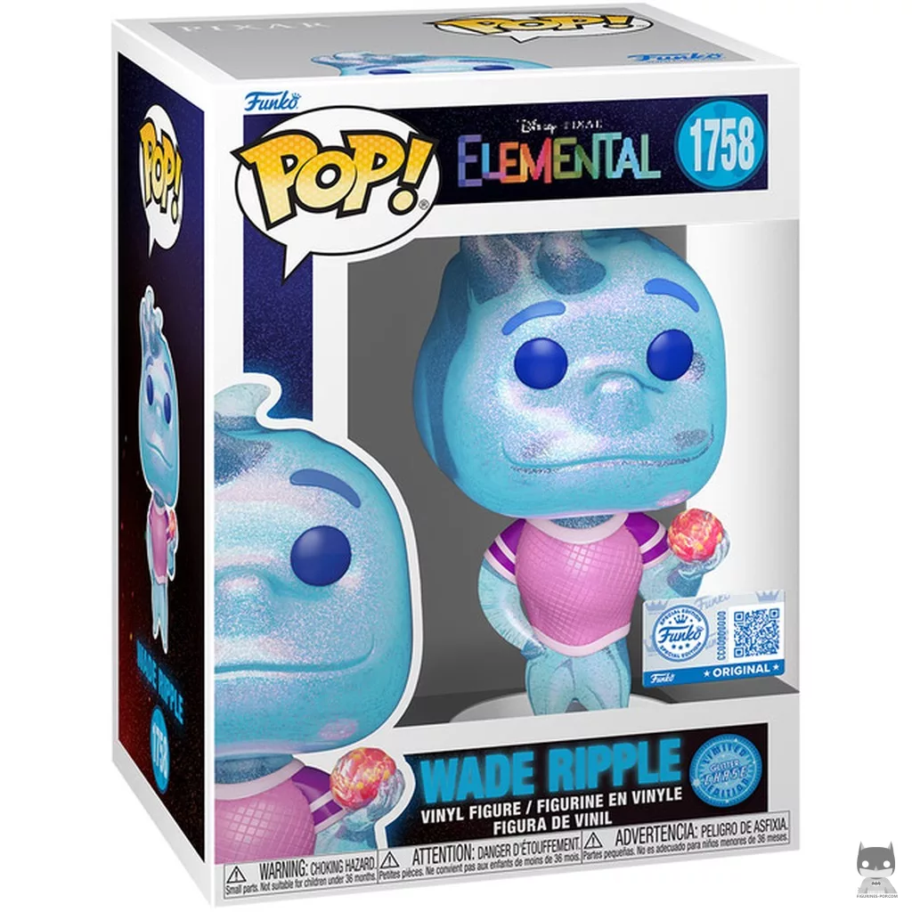 Figura Funko Pop! Wade Ripple (Chase & Purpurina) en su caja