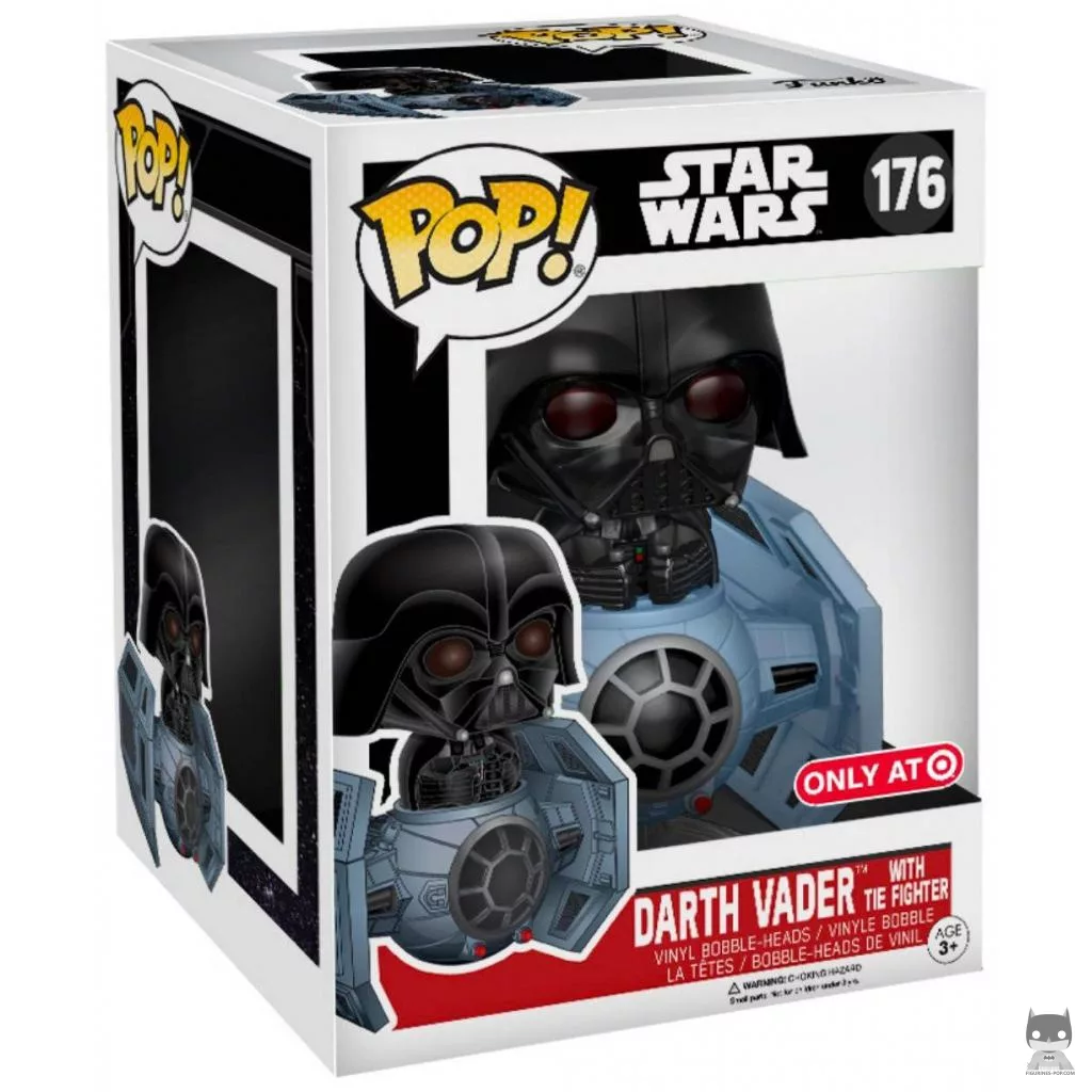 Figura Funko Pop! Darth Vader en caza TIE en su caja