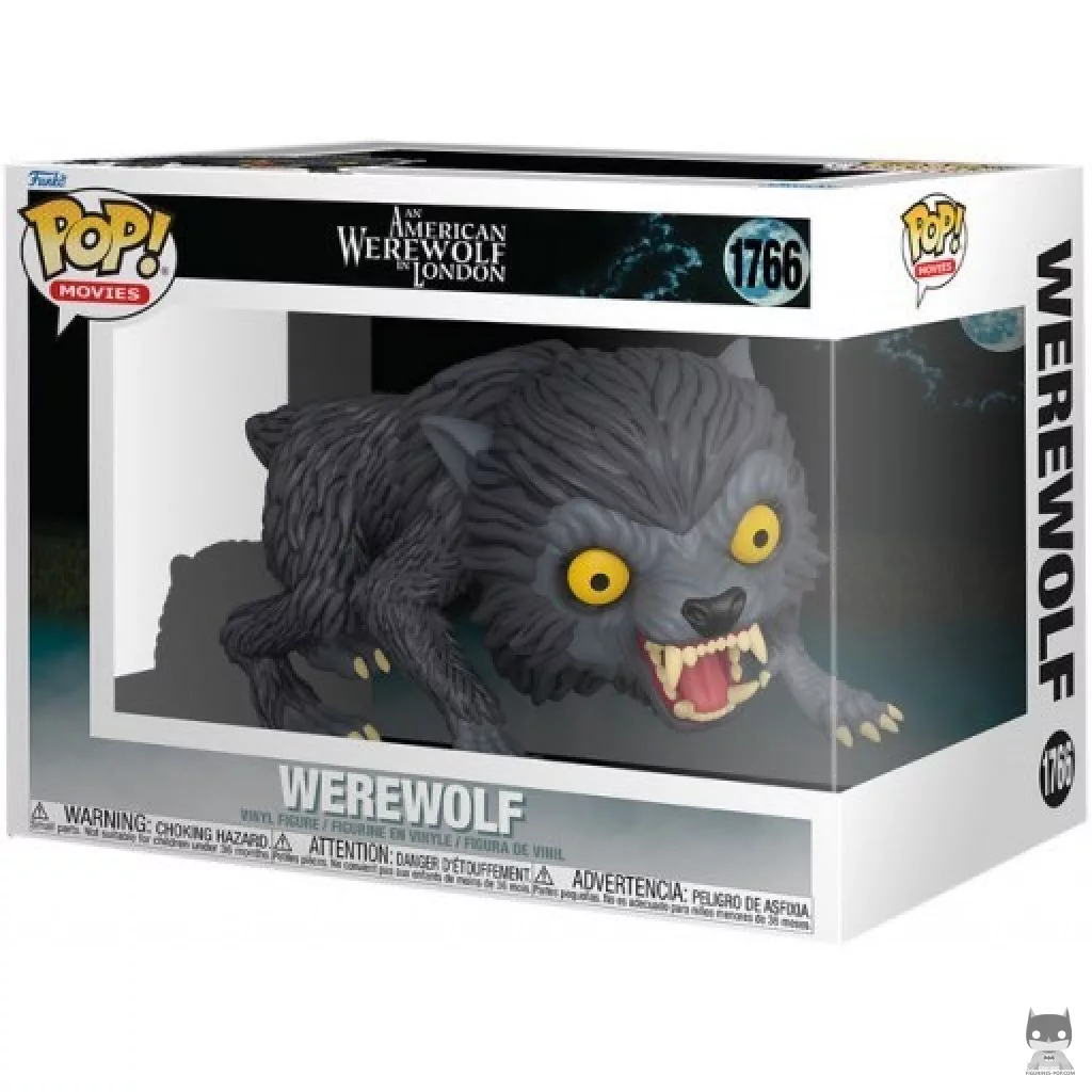 Figura Funko Pop! Hombre lobo (Supersized) en su caja