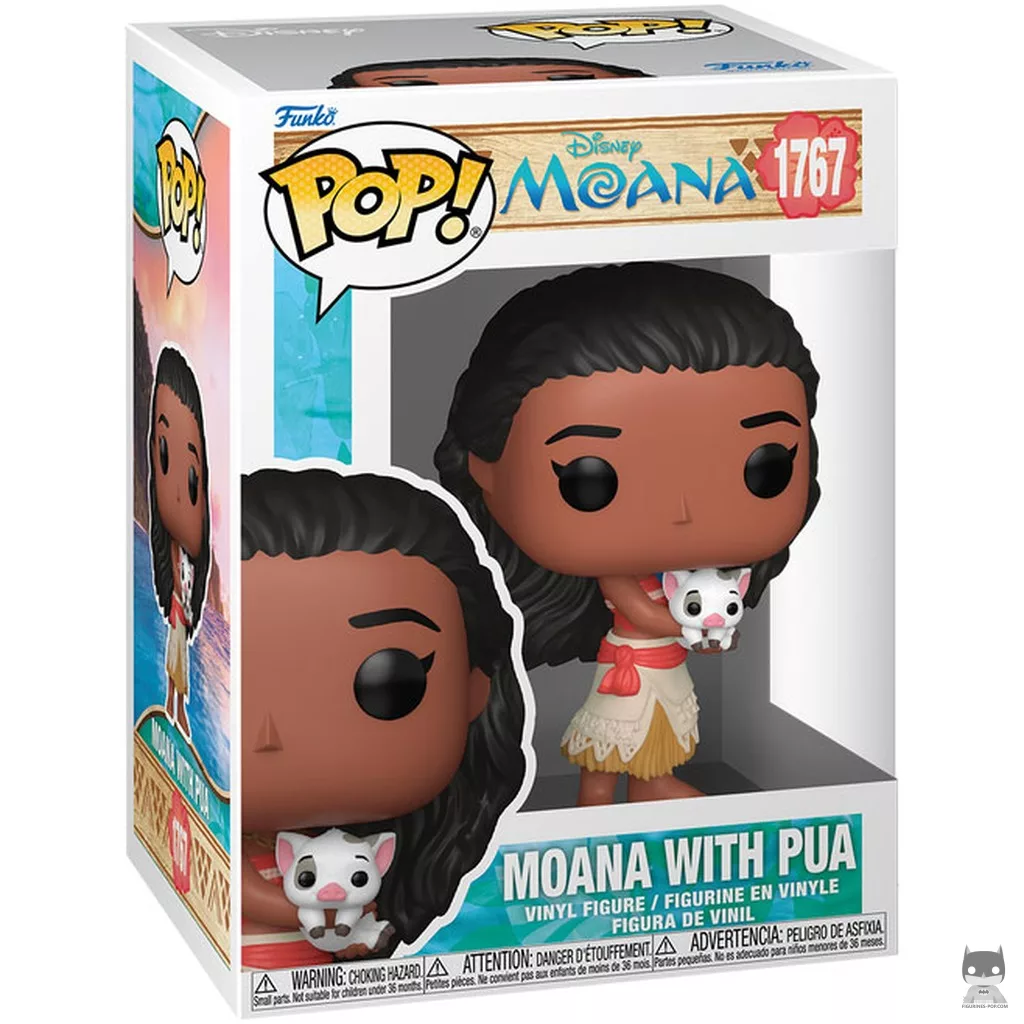Figura Funko Pop! Vaiana con Pua en su caja