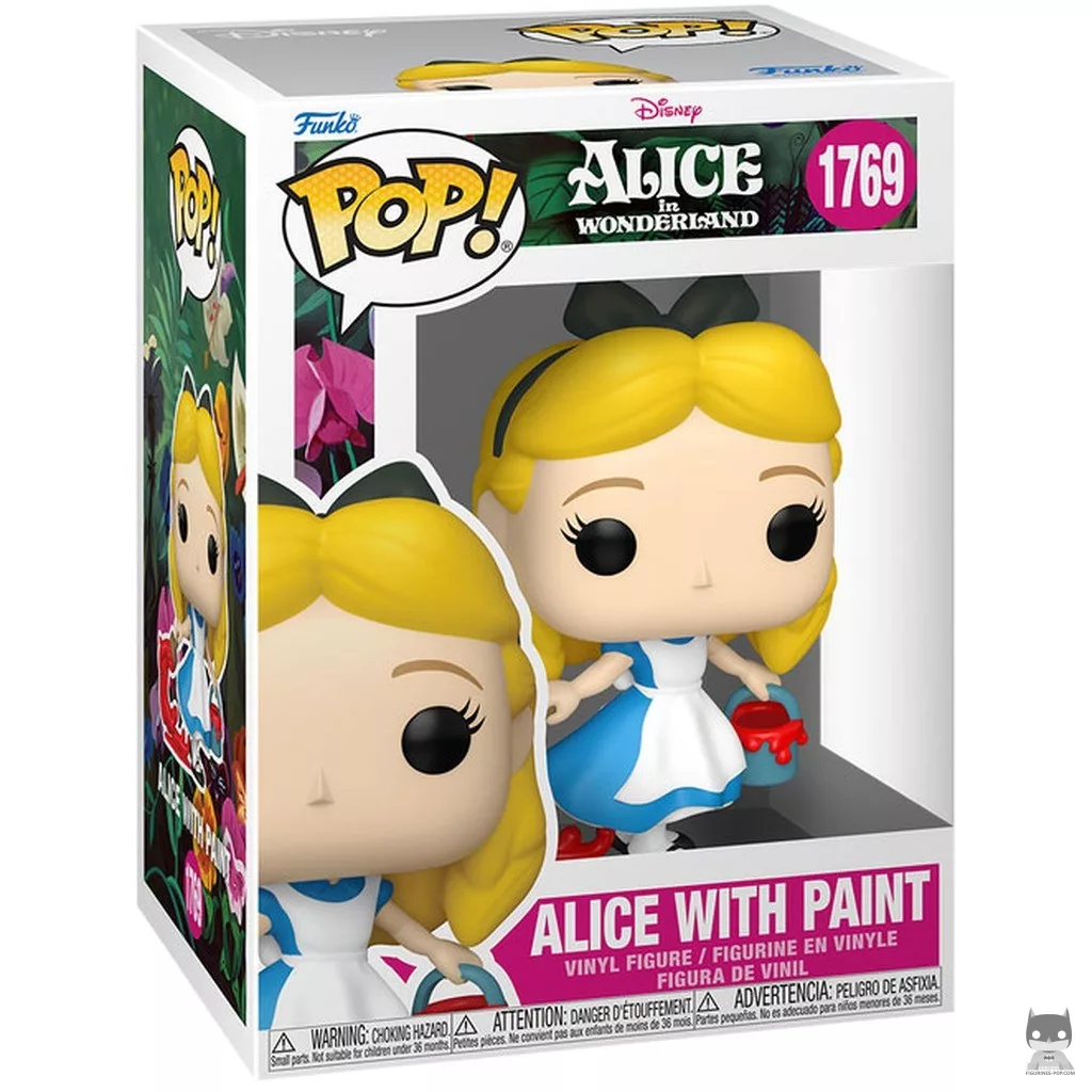 Figura Funko Pop! Alicia con pintura en su caja