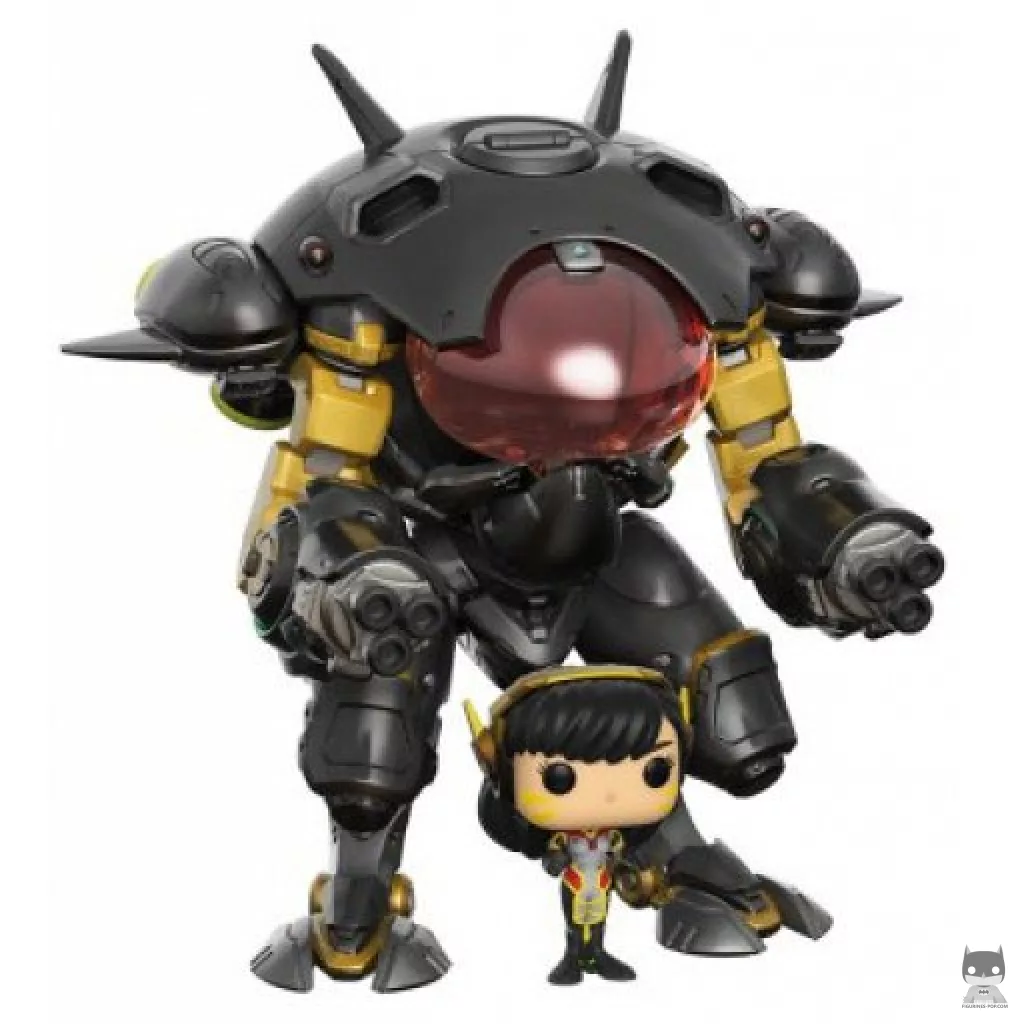 Figura Funko Pop! D.Va con meca (Fibra de carbono) (Supersized) (Overwatch)