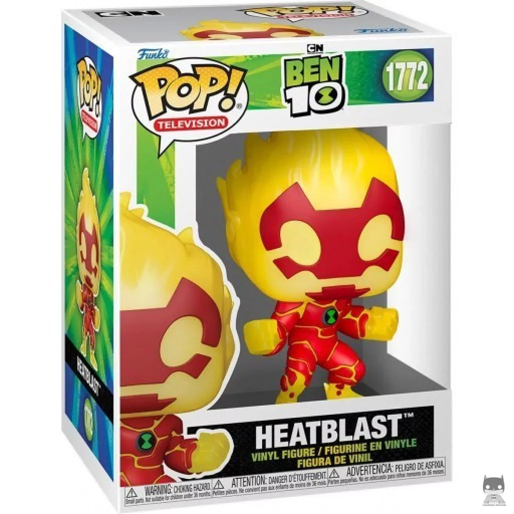 Figura Funko Pop! Heatblast en su caja