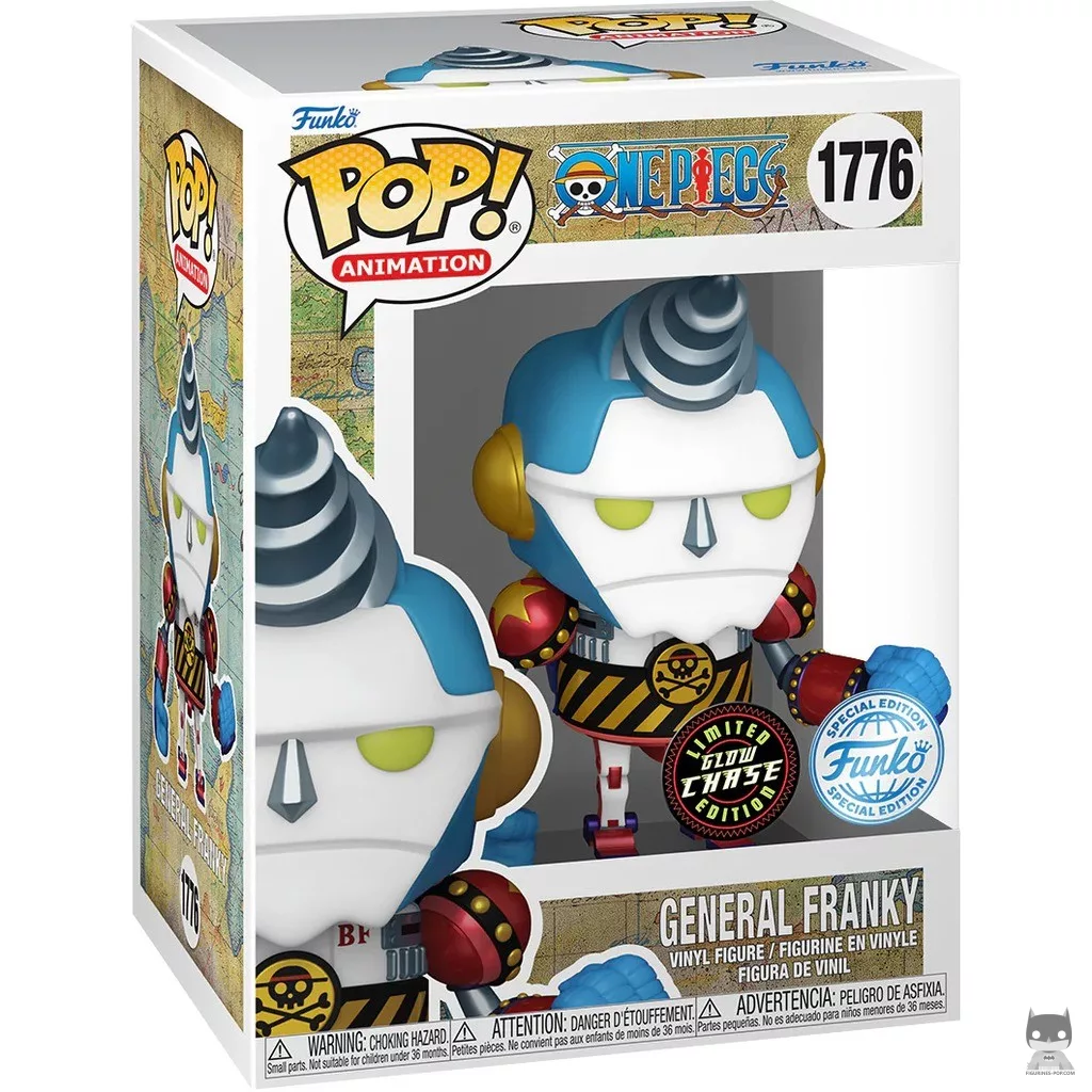 Figura Funko Pop! General Franky (Chase & Brilla en la oscuridad) en su caja