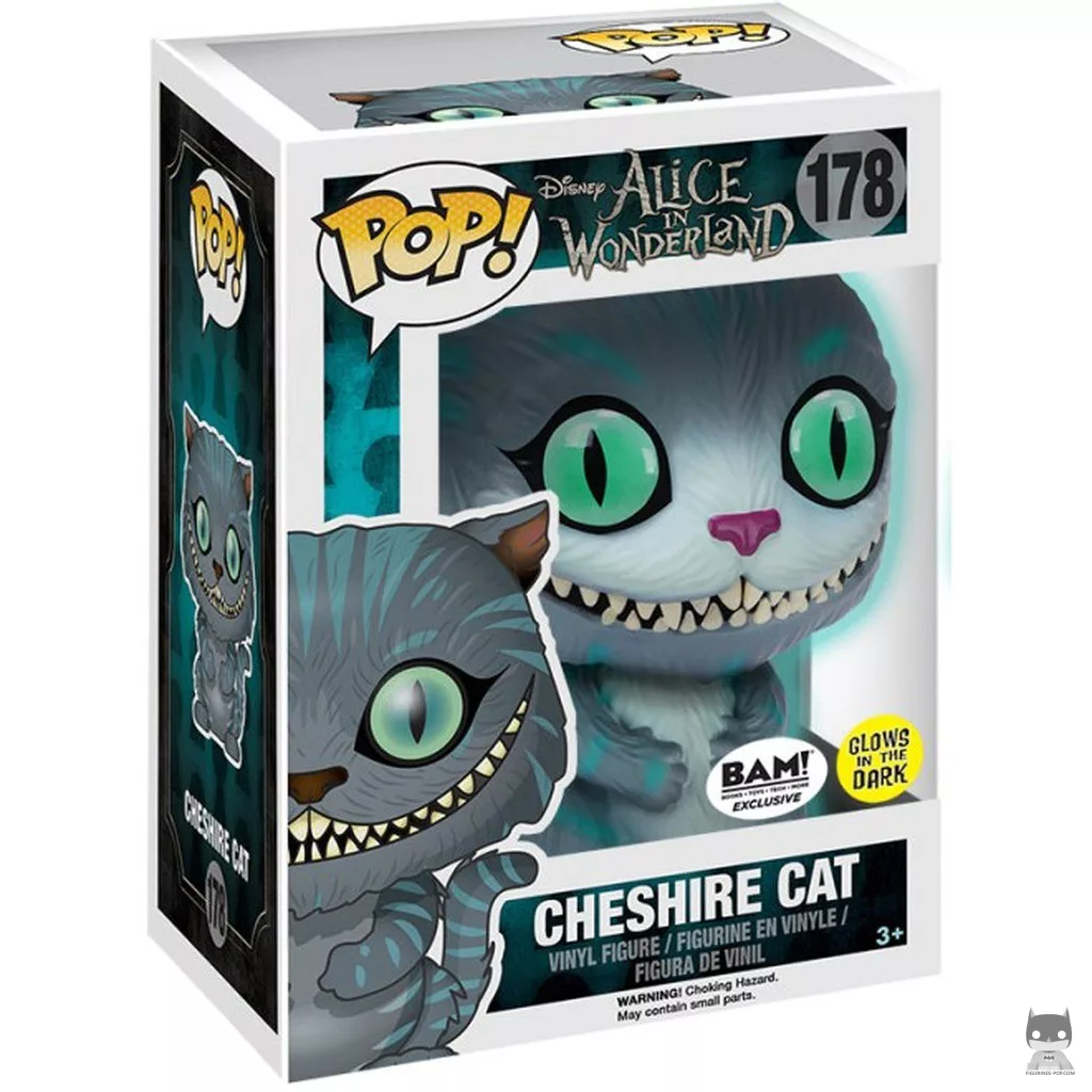 Figura Funko Pop! Gato de Cheshire en su caja