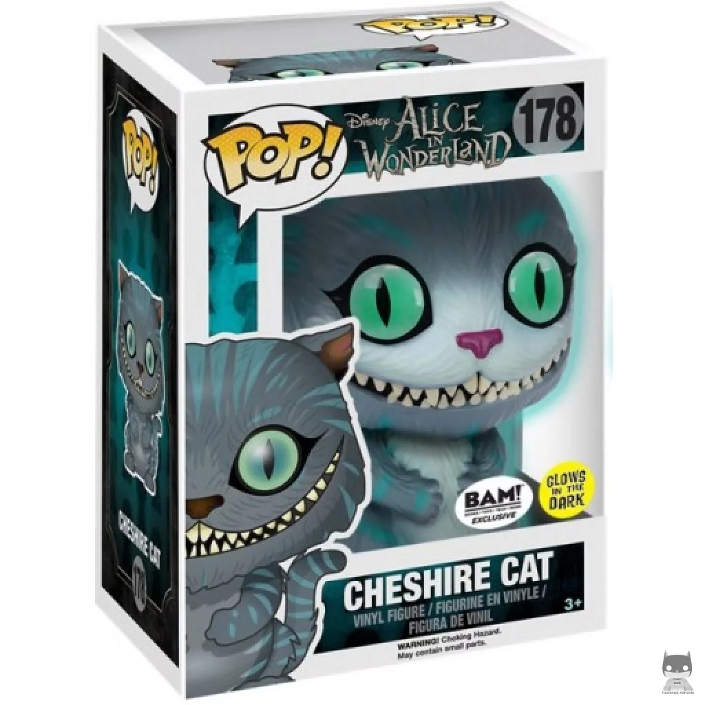 Figura Funko Pop! Gato de Cheshire en su caja