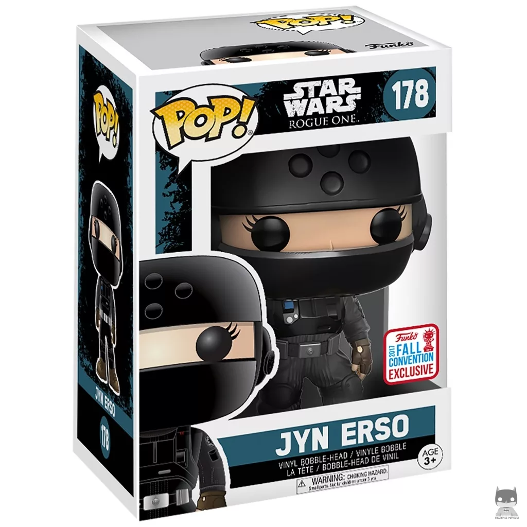 Figura Funko Pop! Jyn Erso disfrazada de imperial en su caja