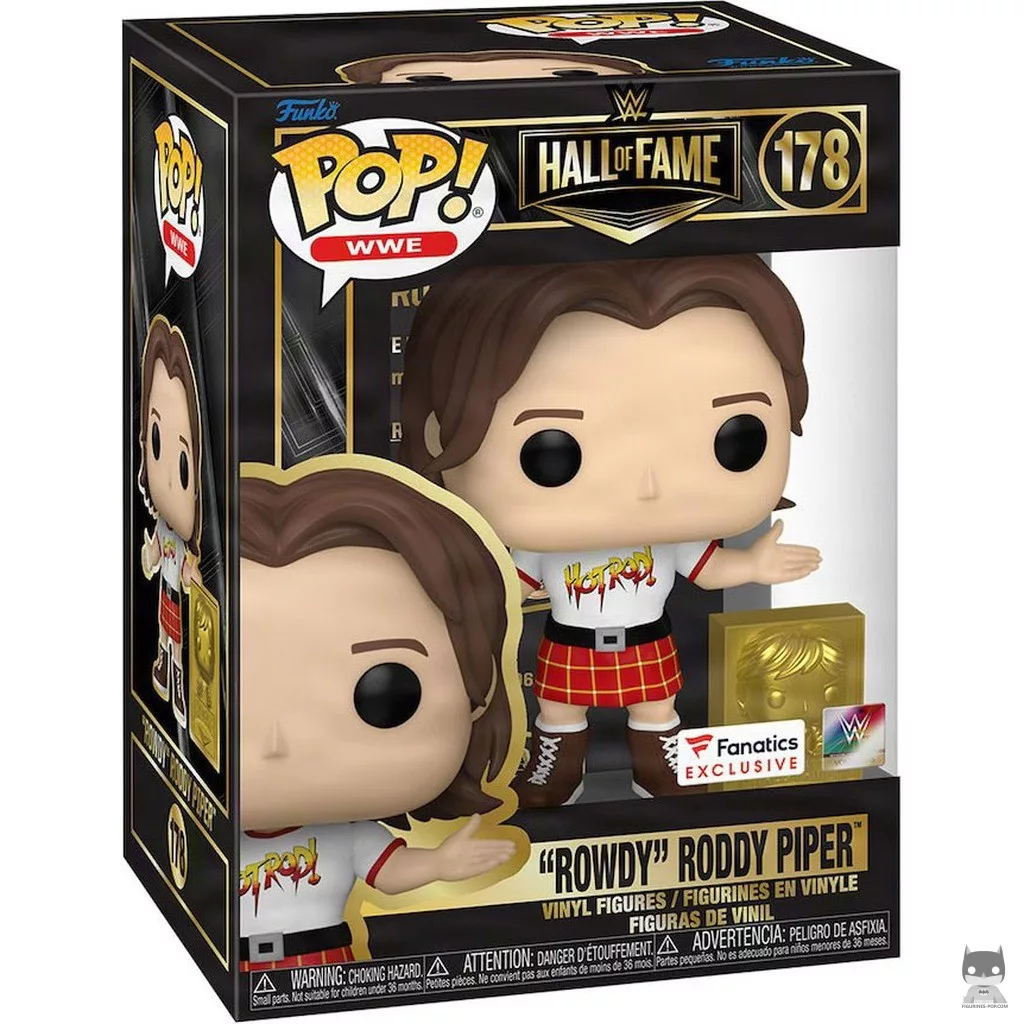Figura Funko Pop! "Rowdy" Roddy Piper en su caja