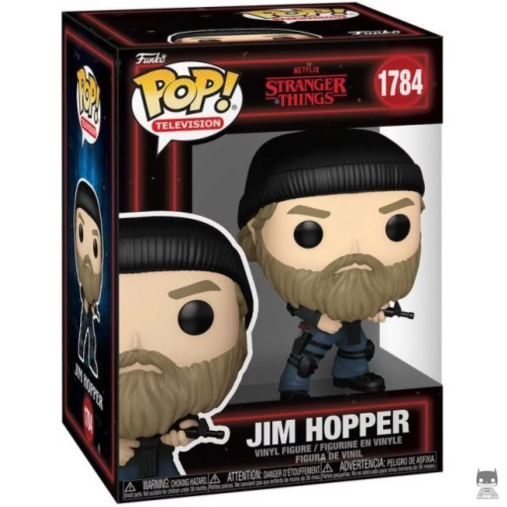 Figura Funko Pop! Jim Hopper en su caja