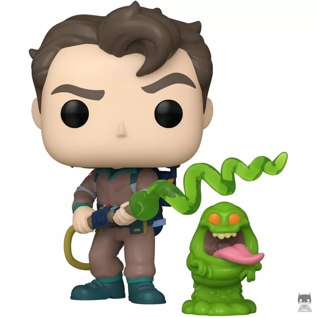 Figura Funko Pop! Peter Venkman & Moquete (Los auténticos Cazafantasmas)